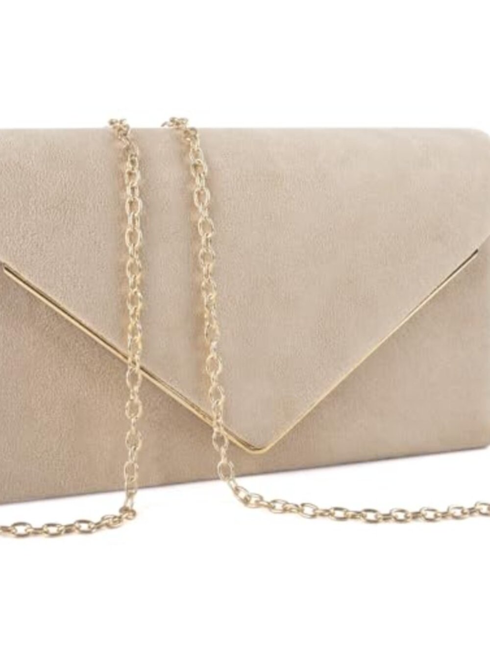 Womens Evening Clutch Purses Faux Suede Envelope Bag Formal Wedding Party